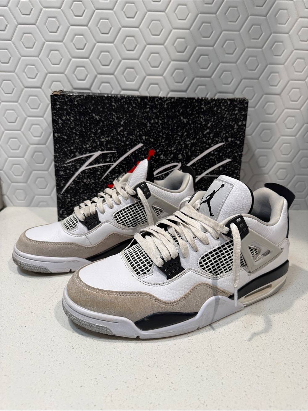 Nike Air Jordan 4 Retro -Men’s Military Black Sneakers